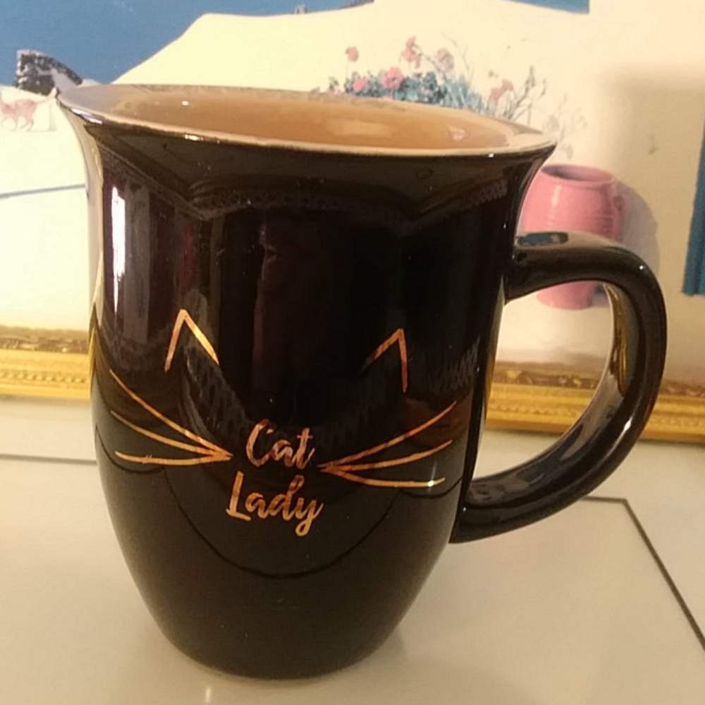 10 strawberry street cat coffe cup
